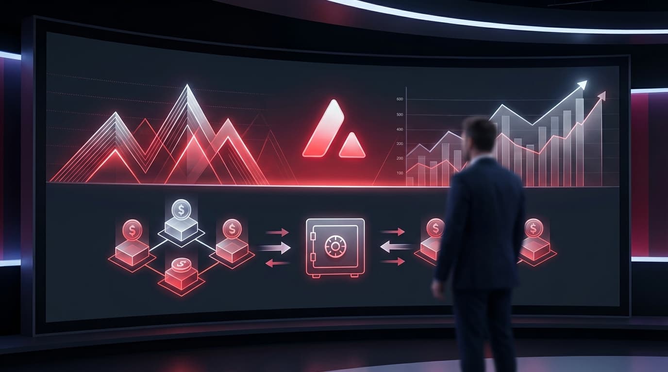 VanEck logo with Avalanche cryptocurrency symbol representing the new staking ETF filing