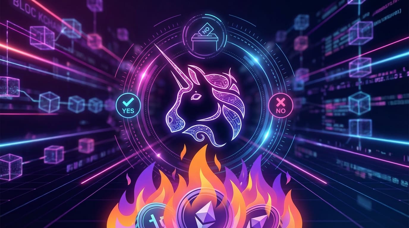 Uniswap UNI token governance vote visualization