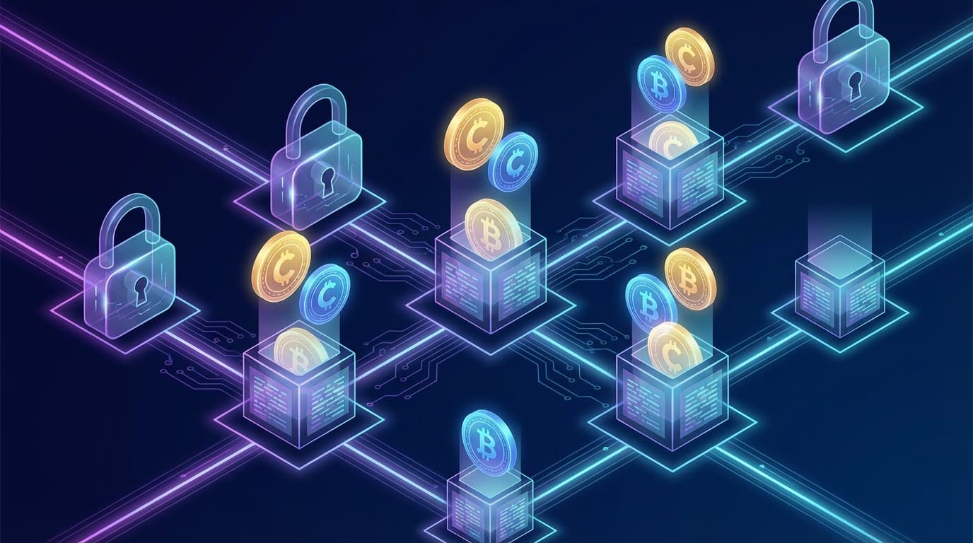 Token unlock visualization showing cryptocurrency tokens being released into circulation