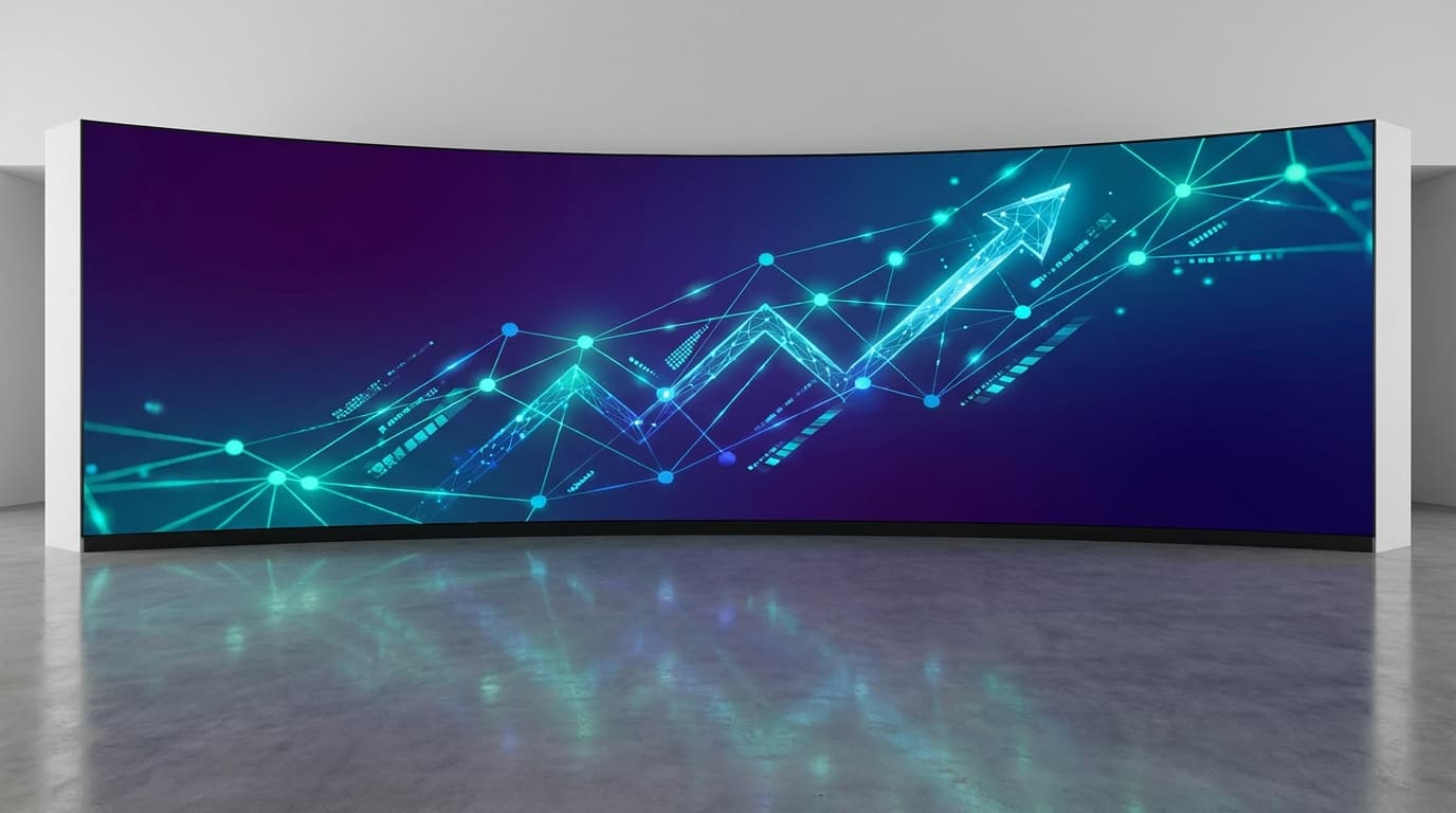 Ethereum network growth visualization with expanding nodes