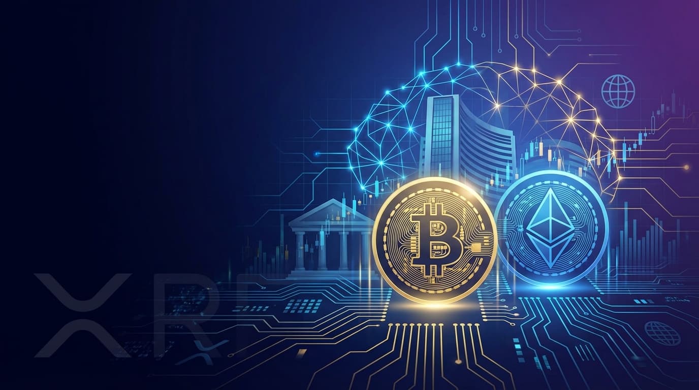 21Shares logo with Grok AI and XRP cryptocurrency symbols