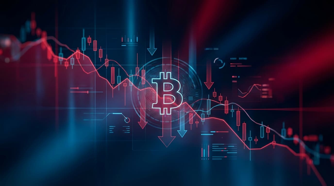 Chart showing declining Bitcoin open interest on Binance futures exchange