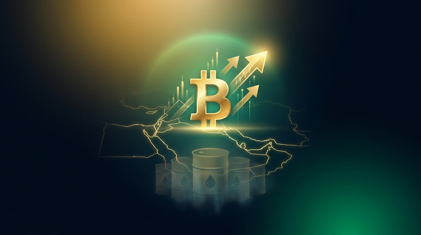 Bitcoin price chart showing surge past $78,000 following Strait of Hormuz reopening announcement