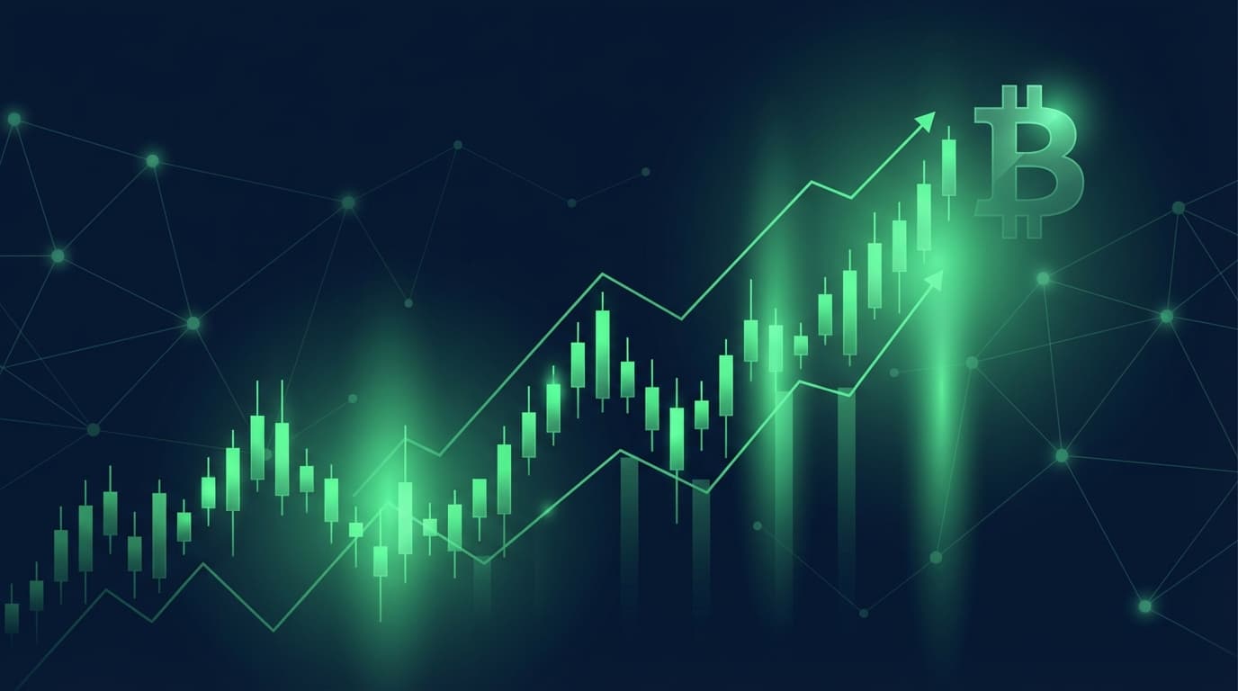 Bitcoin price chart showing recovery above $68,000 with green candles after sharp decline