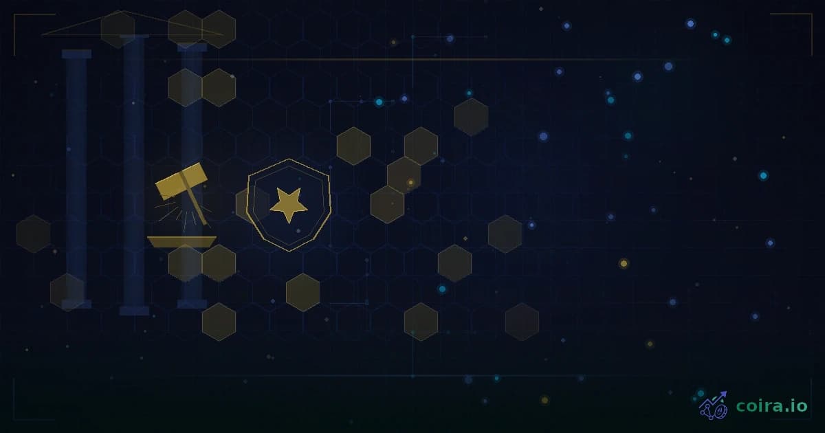 Abstract representation of regulatory frameworks and digital asset policy formation