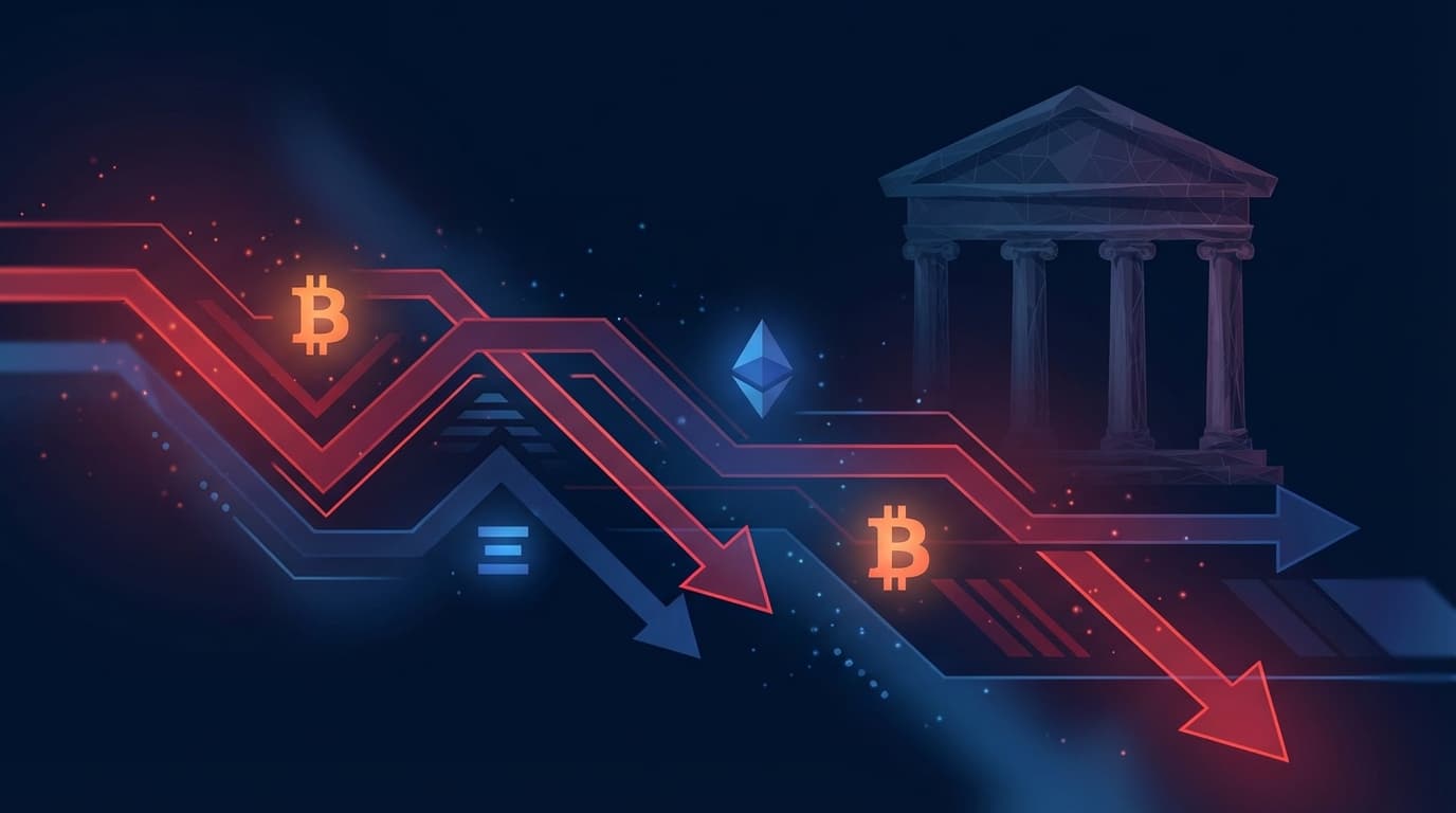 Financial chart showing Citigroup price target revision for Bitcoin and Ethereum