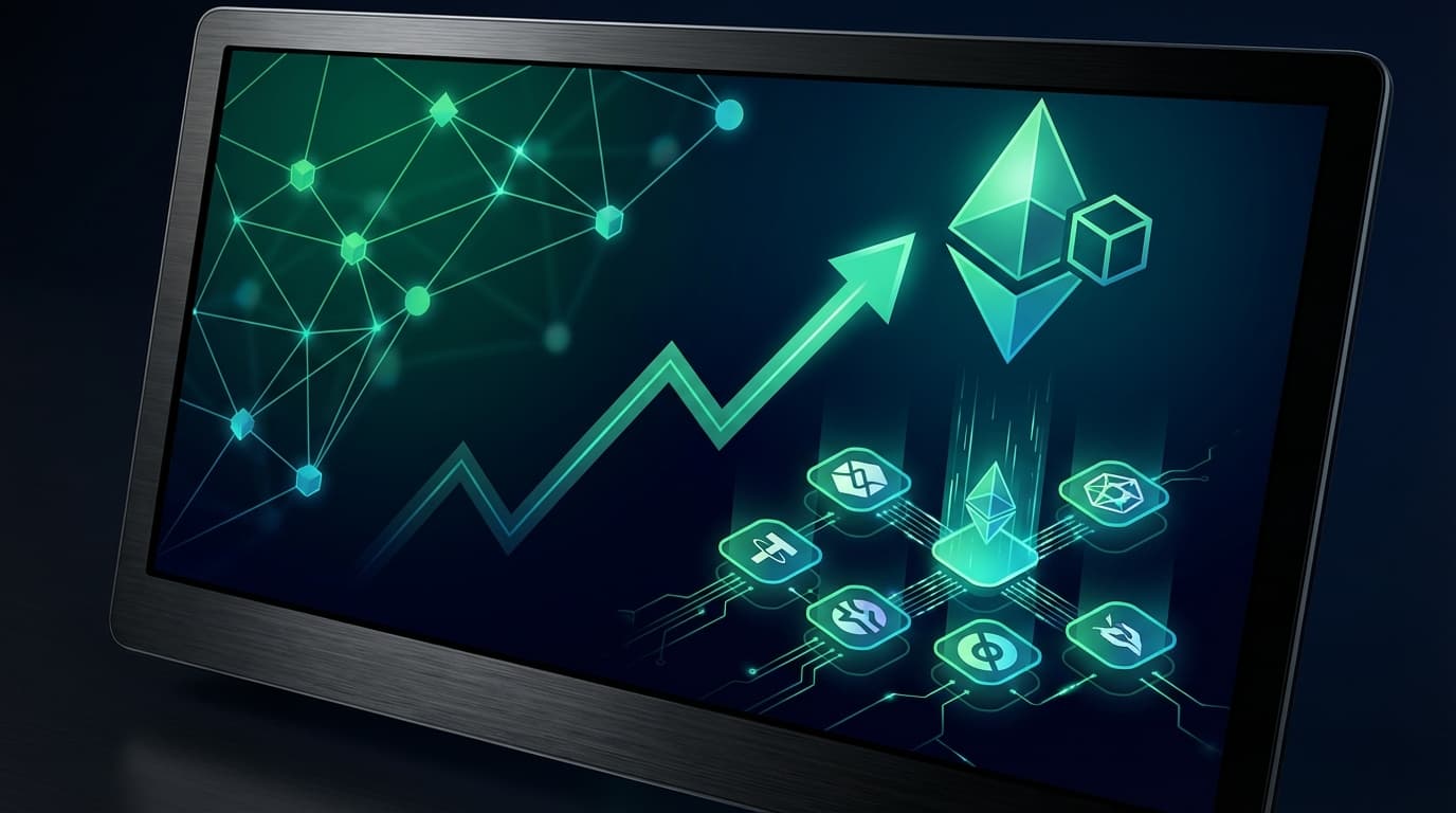 Ethereum price chart showing recovery rally with DeFi TVL growth metrics overlay