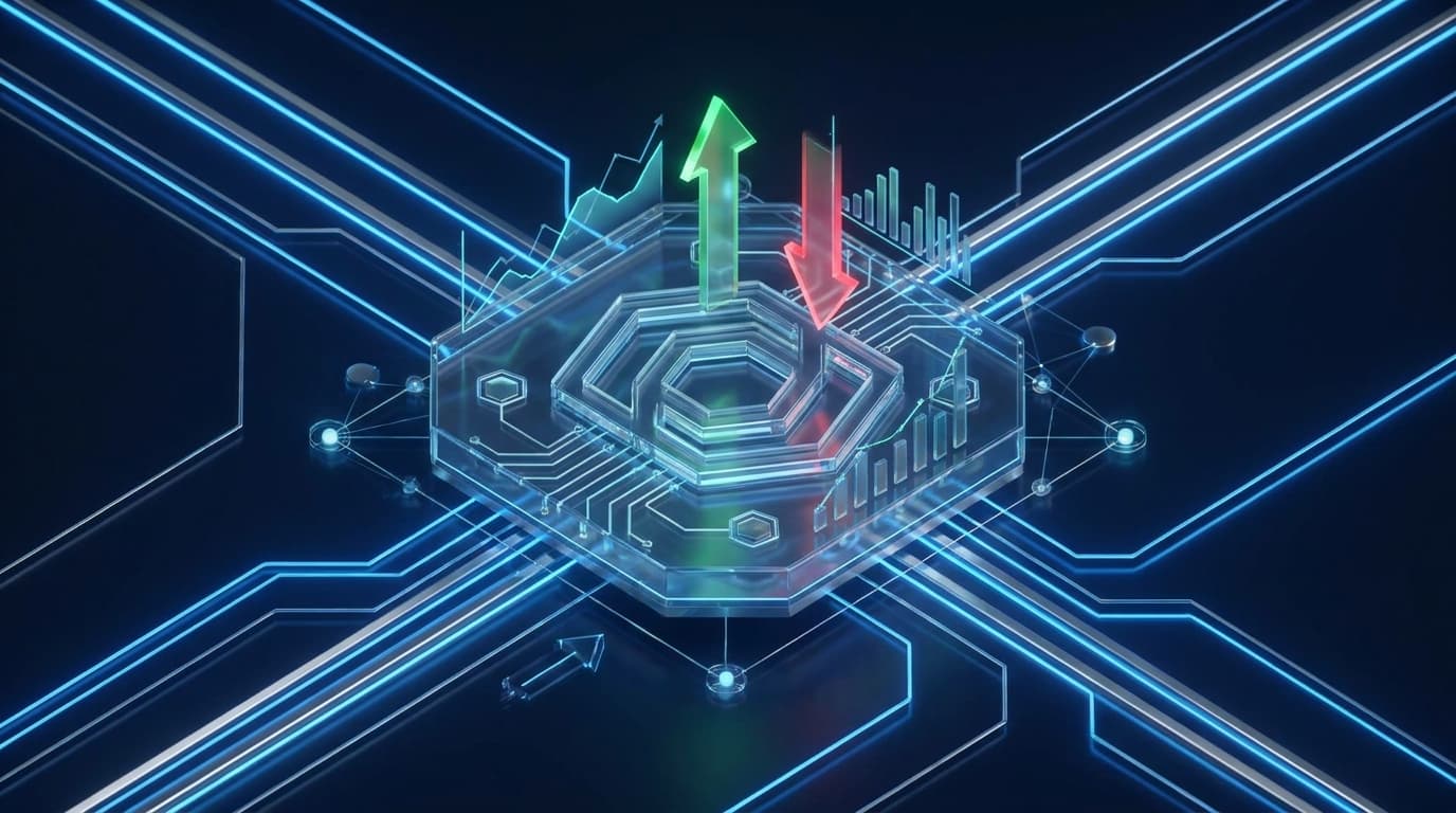 Financial chart showing leveraged ETF performance with XRP logo and Nasdaq branding elements