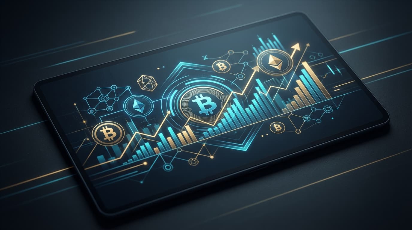 Kazakhstan flag with digital cryptocurrency symbols representing the central bank crypto investment announcement