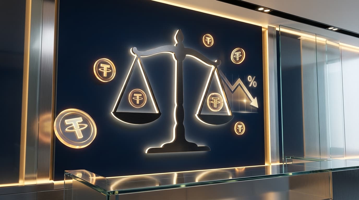 SEC regulatory building with stablecoin symbols representing the new capital requirements for broker-dealers