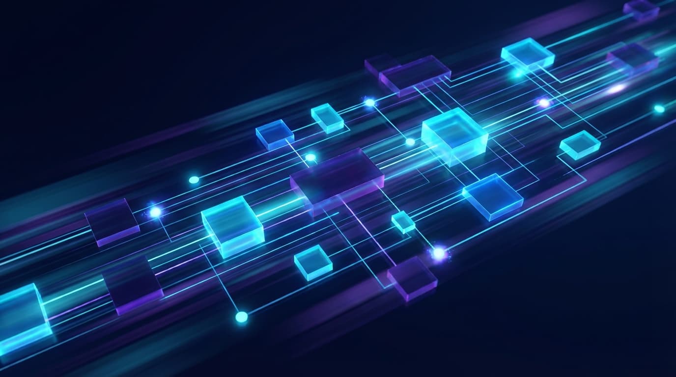 TON blockchain network upgrade visualization showing faster block production