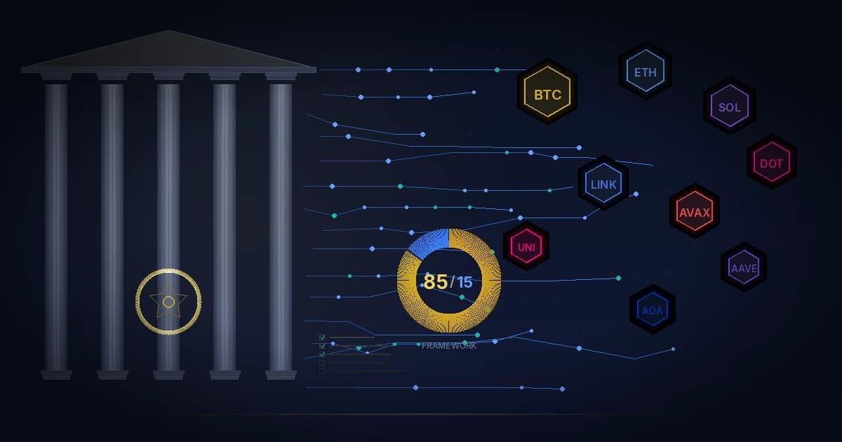SEC building with crypto ETF framework concept visualization